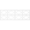 Ekena Millwork Set of Four Panels for 94 1/2"W x 32 1/4"H Lakewood Fretwork Wainscot Wall Paneling WPKP16X01X47LWD - alternate 5